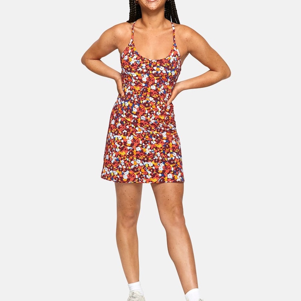 Outdoor Voices Paprika Blooms Exercise Dress